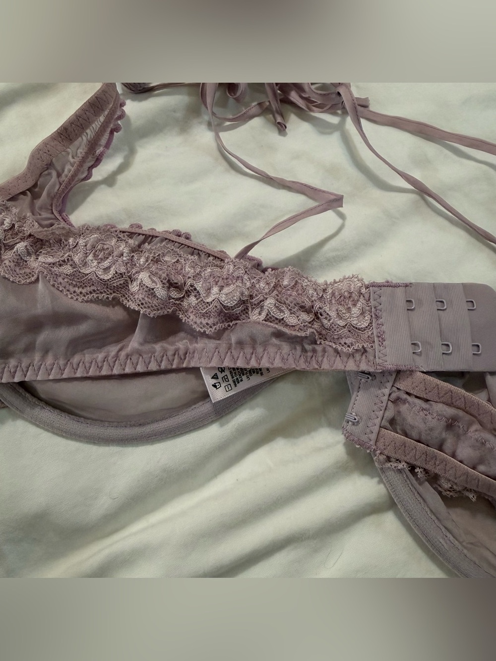 Sheer Lavender Underwire Bra - Women's Intimates - Picture 3 of 7